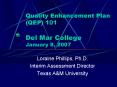 Quality Enhancement Plan (QEP) 101 Del Mar College January 8, 2007 PowerPoint PPT Presentation