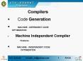 Code Generation, Machine Dependent Compiler Features Intermediate Form Of The Program, MachineDepend PowerPoint PPT Presentation