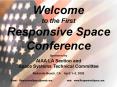 Welcome to the First Responsive Space Conference PowerPoint PPT Presentation