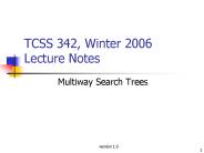 TCSS 342, Winter 2006 Lecture Notes
