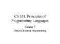 CS 331, Principles of Programming Languages PowerPoint PPT Presentation
