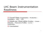LHC Beam Instrumentation Readiness