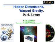 Hidden Dimensions,  Warped Gravity,  Dark Energy