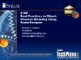 E188 Best Practices in Object-Oriented Modeling Using PowerDesigner PowerPoint PPT Presentation