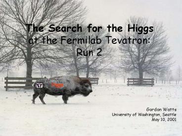 The Search for the Higgs at the Fermilab Tevatron:
