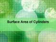 Surface Area of Cylinders PowerPoint PPT Presentation
