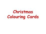 Christmas Colouring Cards