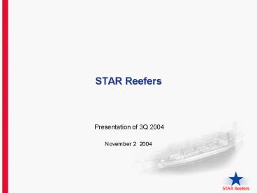 STAR Reefers