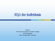 SQA for Individuals