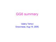 GG6 summary