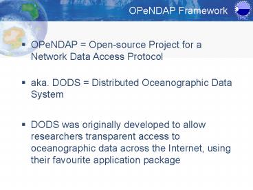 OPeNDAP Framework