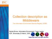 Collection description as Middleware