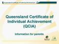 Queensland Certificate of Individual Achievement QCIA PowerPoint PPT Presentation