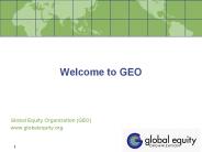 Welcome to GEO