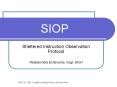 SIOP PowerPoint PPT Presentation