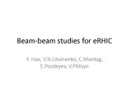 Beam-beam studies for eRHIC