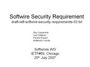 Softwire%20Security%20Requirement%20draft-ietf-softwire-security-requirements-03.txt
