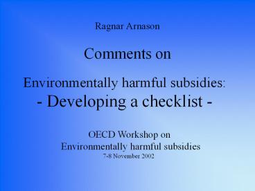 Ragnar%20Arnason%20Comments%20on