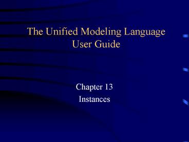 The Unified Modeling Language User Guide