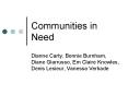 Communities in Need PowerPoint PPT Presentation