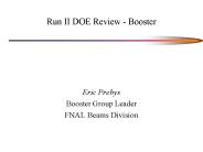 Run II DOE Review - Booster