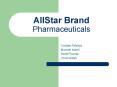 AllStar Brand Pharmaceuticals PowerPoint PPT Presentation