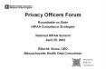 Privacy%20Officers%20Forum PowerPoint PPT Presentation