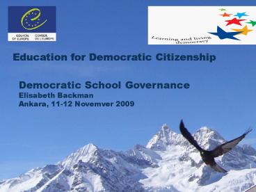 Education for Democratic Citizenship