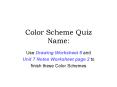 Color Scheme Quiz Name: PowerPoint PPT Presentation