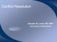 Conflict Resolution PowerPoint PPT Presentation