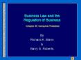 Business Law and the Regulation of Business Chapter 45: Consumer Protection PowerPoint PPT Presentation