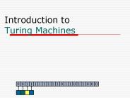 Introduction to Turing Machines