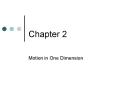 Motion in One Dimension PowerPoint PPT Presentation
