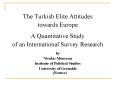 The Turkish Elite Attitudes PowerPoint PPT Presentation