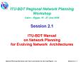ITUBDT Regional Network Planning Workshop PowerPoint PPT Presentation