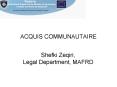 ACQUIS COMMUNAUTAIRE PowerPoint PPT Presentation