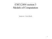 CSCI 2400 section 3