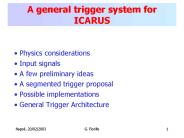 A general trigger system for ICARUS