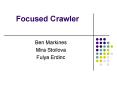Focused Crawler PowerPoint PPT Presentation