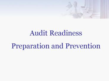 Audit Readiness