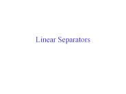 Linear Separators