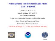 Atmospheric Profile Retrievals From GIFTS-IOMI