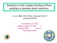 Breakdown of the LandauGinzburgWilson paradigm at quantum phase transitions