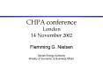 CHPA conference London 14 November 2002 PowerPoint PPT Presentation