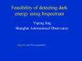 Feasibility of detecting dark energy using bispectrum PowerPoint PPT Presentation