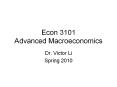Econ%203101%20Advanced%20Macroeconomics PowerPoint PPT Presentation