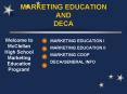 MARKETING EDUCATION AND DECA PowerPoint PPT Presentation