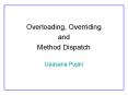 Overloading, Overriding PowerPoint PPT Presentation