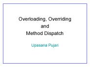 Overloading, Overriding
