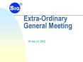 ExtraOrdinary General Meeting PowerPoint PPT Presentation